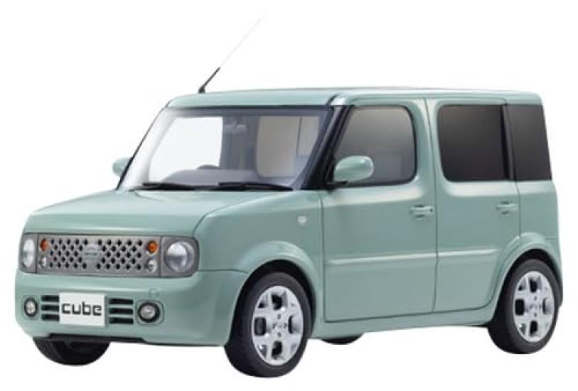 Samurai Nissan Cube Aquamint Finished Product 1/18