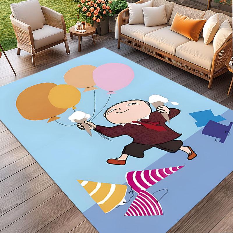 Alfons Aberg Print Rug, Washable Floor Carpet, For Entryway Dorm Laundry Room Office Study, Home Decor Birthday Christmas Gift