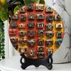 Винтажная камера Круглая металлическая настенная art 8x8 дюймов Рустикальная алюминиевая вывеска 2D табличка Для кухни Бара Офиса Домашний декор