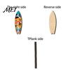 Tropical Beach Vibes Decor Hawaiian Surfboard Wall Art, Wooden Sign, Summer Aloha Theme Hanging Plaque for Living Room Kids Room, Coastal Ocean Themed