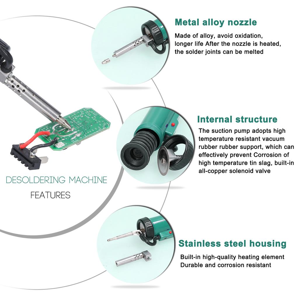 Portable 350W Electric Tin Absorber Powerful Dual-Purpose Electric Tin Sucker Tin Molten Device