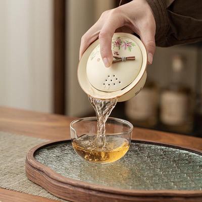 Керамический Гайвань Shangqi 'Цветок Бабочки' Быстрый Набор для Чая