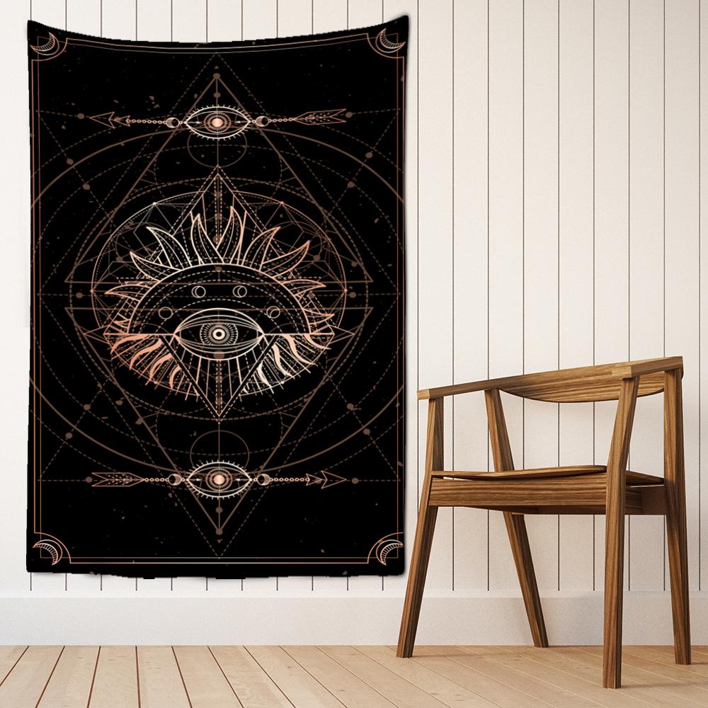 Карты Таро гобелен настенный узор Солнца и Луны Мандала богемный психоделический колдовство хиппи домашний декор