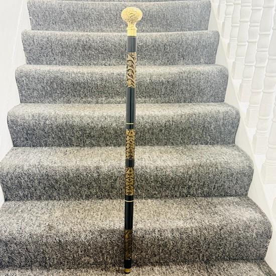 91,44 см Рабочий стиль Трость для ходьбы Деревянная палка Латунная ручка-набалдашник Подарок Вашим любимым