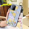 Phone Holder Kickstand Phone Case For Oukitel C25 Dirt-resistant Fashion Design Waterproof Wrist Strap Oil Painting Ring