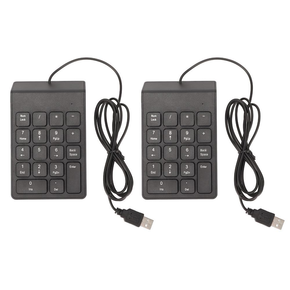 1PCS/2PCS 18 Keys USB Numeric Keypad Easy Installation Mechanical Number Pad  Office