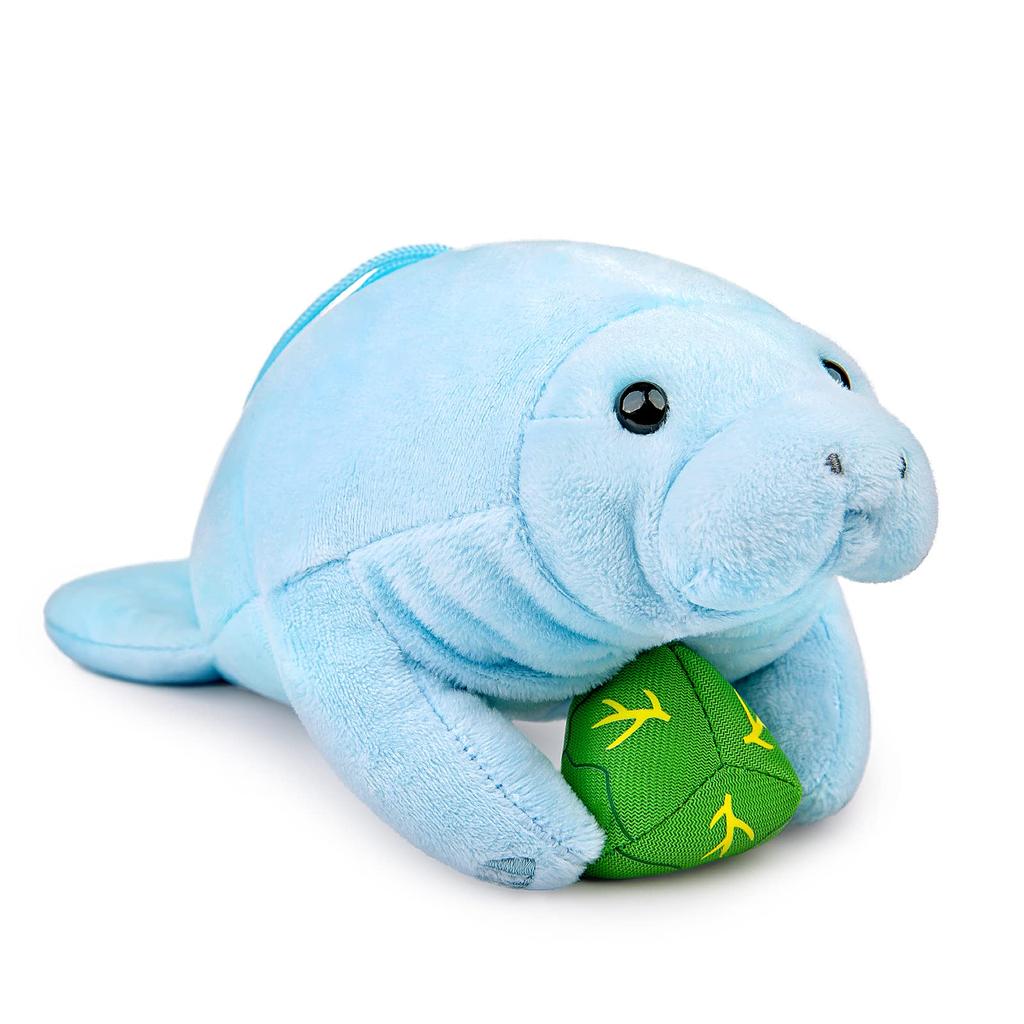 ZHONGXIN MADE Manatee Plush Toy Blue Lifelike Manatee Stuffed Animal Pillow Soft Manatee Animal Plush Toy Gift
