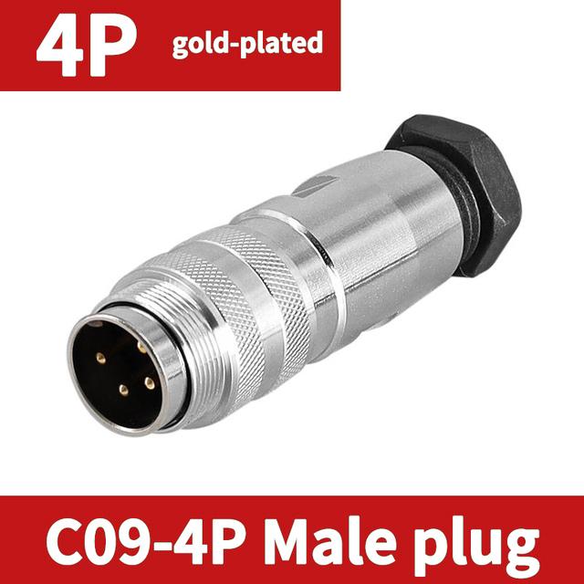 5/10 шт. IP67 M16 Круглый разъем C091 Водонепроницаемый 2 3 4 5 6 7 8 12 14 16 Контактный Авиационный штекер Металлическое экранирование Штекерные разъемы