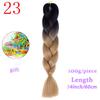 MISS WIG Ombre Oversized Hazelnut Hair 24" 100g Synthetic Crochet Braid Hair Extension Fiber