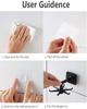 2pcs Self-Adhesive Kitchen Hooks for Hanging 360° Rotating, Waterproof Utility Hook Kitchen Towel Hooks Suction Cup Hook Stick on Wall Door Cabinet