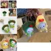 Cute Hello Kitty Broccoli Shrimp Plush Keychain Bag Charm Decoration
