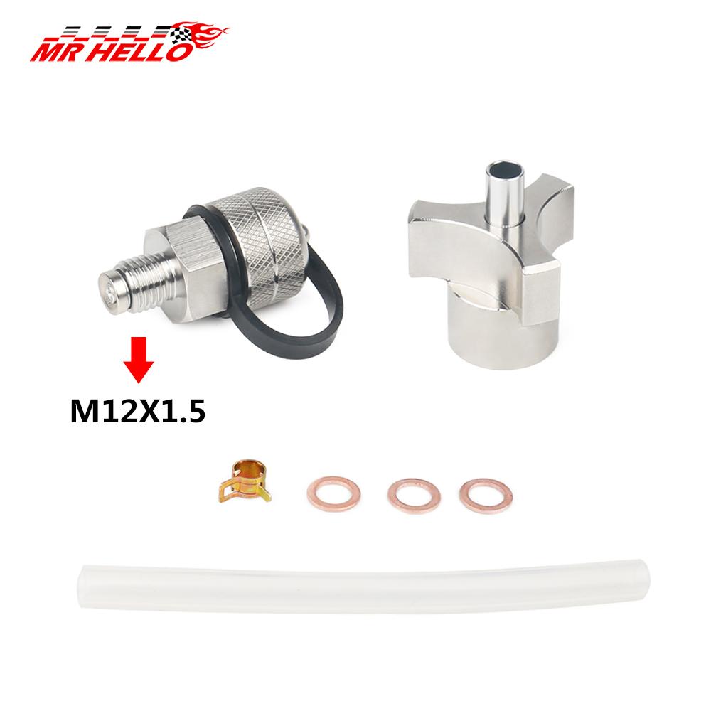 Car M12*1.25 M12*1.5 Stainless Steel oil drain Valve Quick Drain suitable Quick Twist Oil Drain Valve For with hose attachment