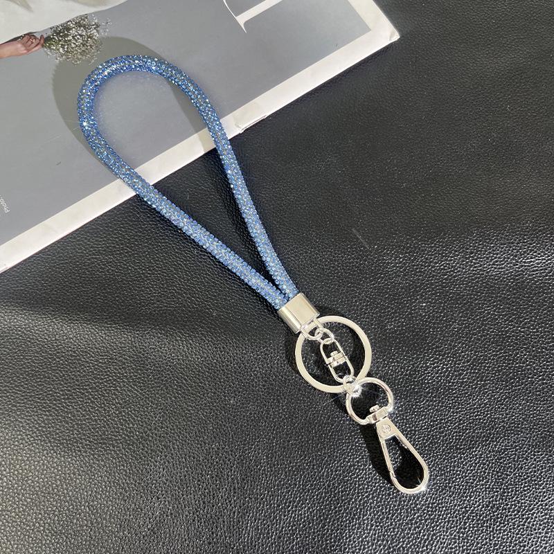 Light Luxury Rhinestone Phone Lanyard: Diamond Crossbody Chain & Bracelet Pendant.