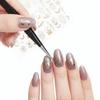 3 PCS Metallic Gold Halloween Manicure Stickers Ultra Thin Pumpkin Art Tips  Nail Salon