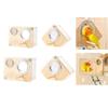 Bird Nest Cage Wood Shelter Nest Parrots Cage Window Breeding Box Habitat for Small Size Bird Cage Decors