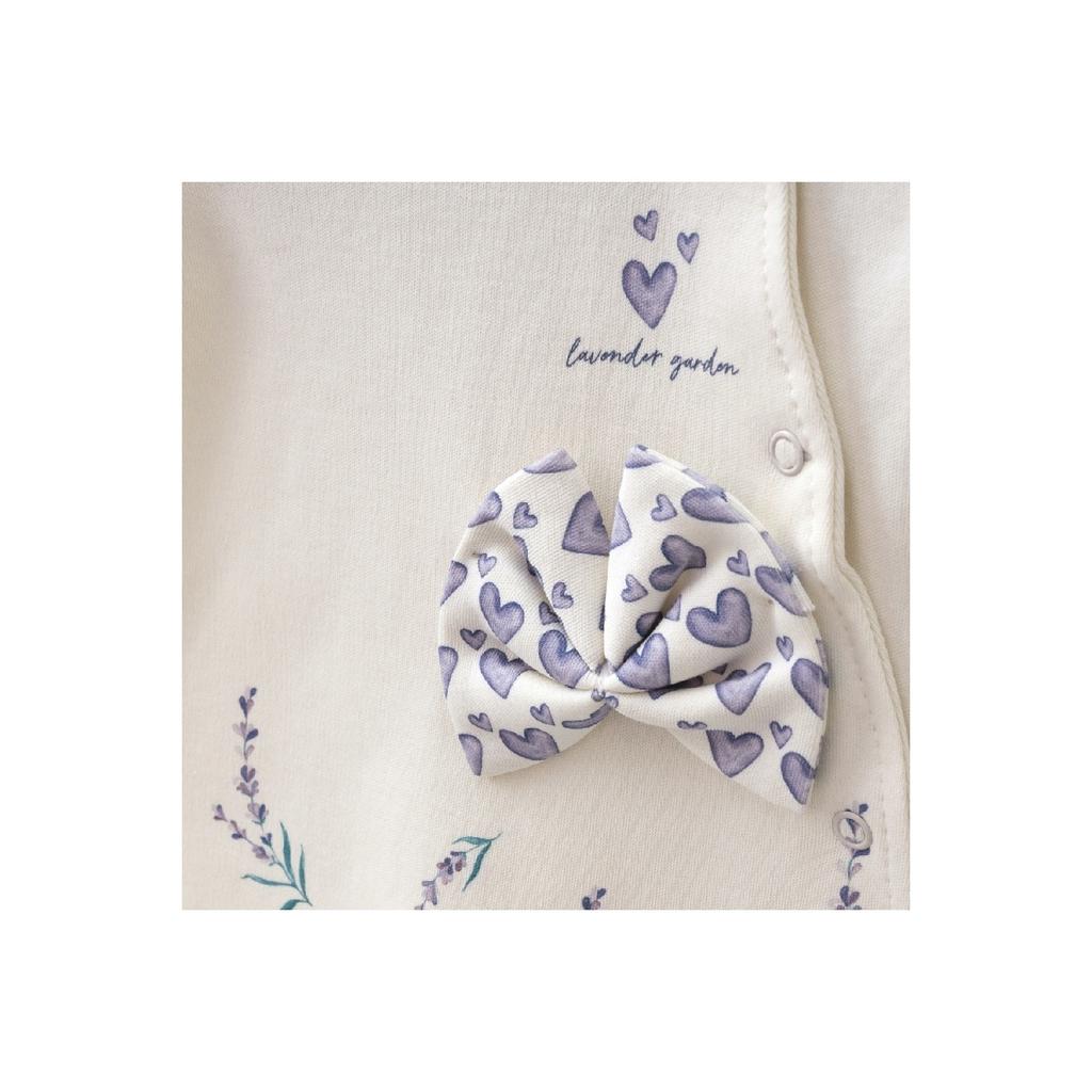 Комплект комбинезонов с шапочкой из 100 % хлопка для маленьких девочек Lavender Garden, бежевый