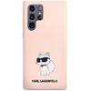 Etui do Samsung Galaxy S23 Ultra Karl Lagerfeld Silicone Choupette Różowe
