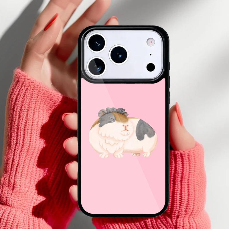 Чехол с забавным мультяшным морским свинки для iPhone 17 16 15 14 13 Pro Max Задняя крышка для 12 11 Pro Coque