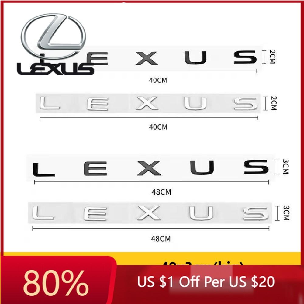 2026 Hot Interior Stickers 5 English Letter Stickers Fit For Lexus NX260 RX350 GX550 CT200H IS250 CT IS LS ES NX RX UX GX GX470