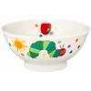 Ippinsha Children's Rice Bowl, 10.5cm Diameter, Made In Japan, Microwave and Dishwasher Safe, White, "The Very Hungry Caterpillar" Design, 807111
