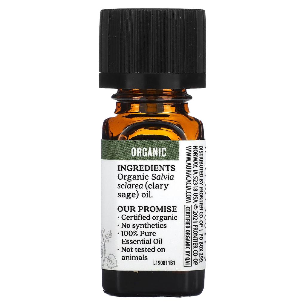 Чистое эфирное масло, Органический шалфей мускатный 7,4 мл (0,25 жидких унций)