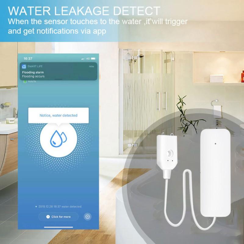 Household Alarm Water Leakage Alarm Independent WIFI Water Leakage Sensor Detector Flood Overflow Alarm Security Alarm System
