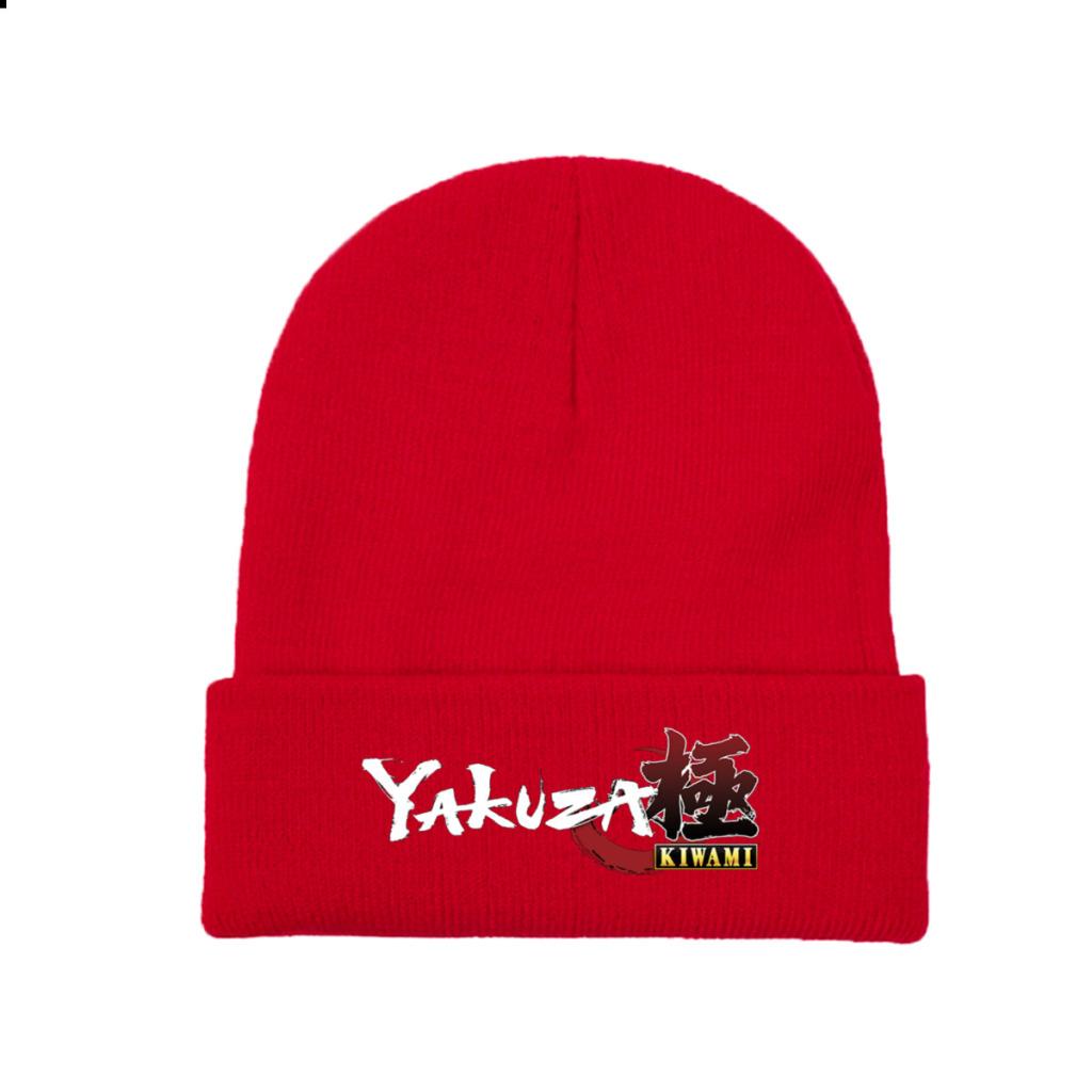 Вязаные шапки Yakuza Kiwami, женские шапки унисекс Skullies, зимние шапки, японский дракон, гангстер, кепка с изображением дыни в стиле хип-хоп, видеоигры