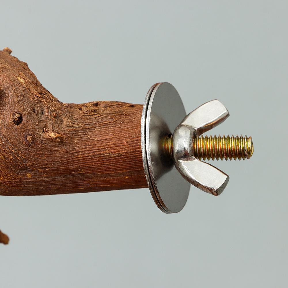 Аксессуары для клеток Подставка для жердочки Подставка для попугая Деревянная ветка Подставка для попугая Подвесные игрушки для птиц