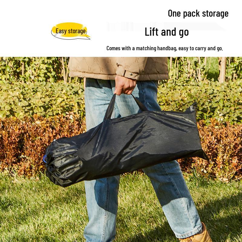 1.5m X-Type Folding Outdoor Table & Chair Set for Picnic, Camping, BBQ - Carbon Steel