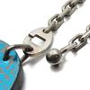 Used HERMES Bag charm Silver925/leather blue gray Elephant motif