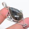 Labradorite Handmade 925 Sterling Silver Jewelry Pendant 2.36" V0w26