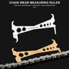 Индикатор износа велосипедной цепи, инструмент для ремонта цепи горного велосипеда из нержавеющей стали, измерительная линейка для велосипедных цепей