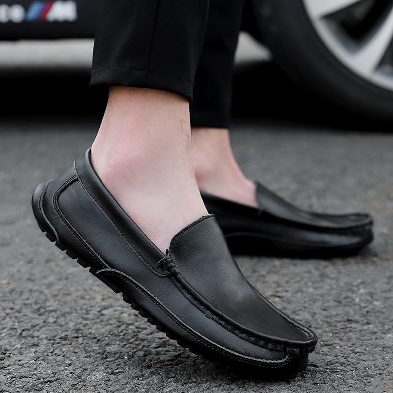 Men's Slip On Casual Leather Shoes Lightweight Loafers Moccasins Comfortable Driving Shoe