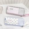 Fashion Polka Dot Pencil Case Durable Large Capacity Handheld Stationery Bag for Teen Students Gift