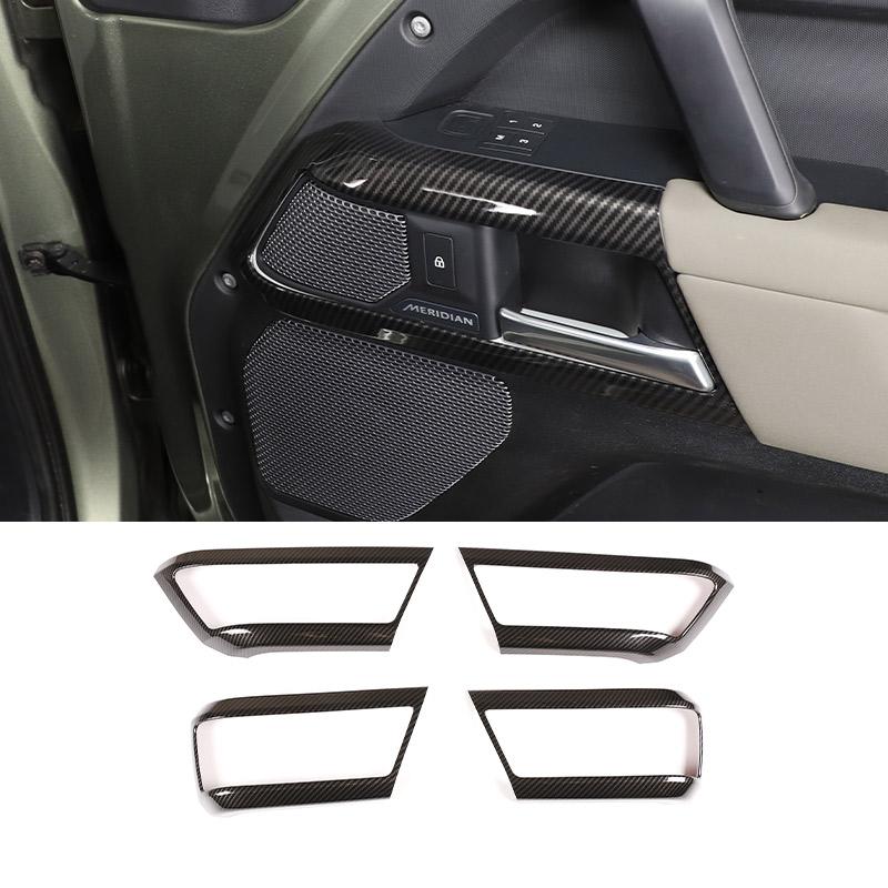 ABS Carbon Fiber For Land Rover Defender 110 2020-2024 Car Interior Modification Protection Cover Decorative Patch Accessories
