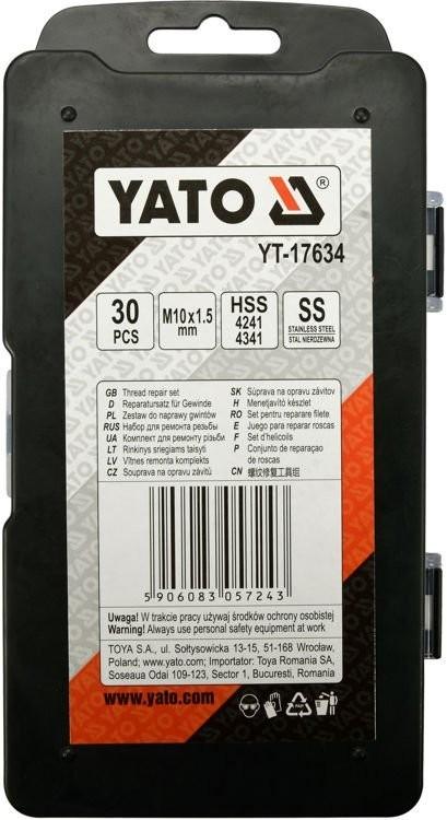 THREAD REPAIR KIT M10x1.5 YT-17634 YATO
