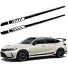 2 PCS Car Side Skirt Decals, 88.58" X 4.52" Long Stripes Stickers, PVC Auto Personalized Stickers, Waterproof Body Decoration, Universal For Most