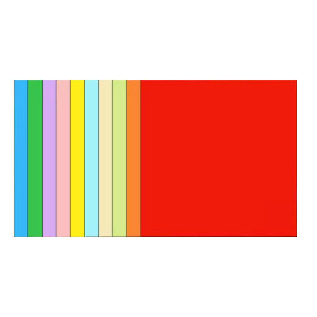 100 Pcs Origami Paper Double Sided Square Origami Paper Same Colour On Both Sides for Kids School Arts Crafts Projects