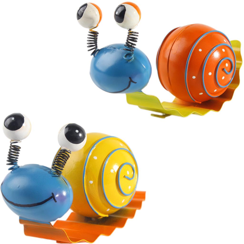 Раскрашенная улитка Железное искусство Подвесное украшение Металлические поделки Украшение Креативное Украшение для улицы Двор Сад Настенное