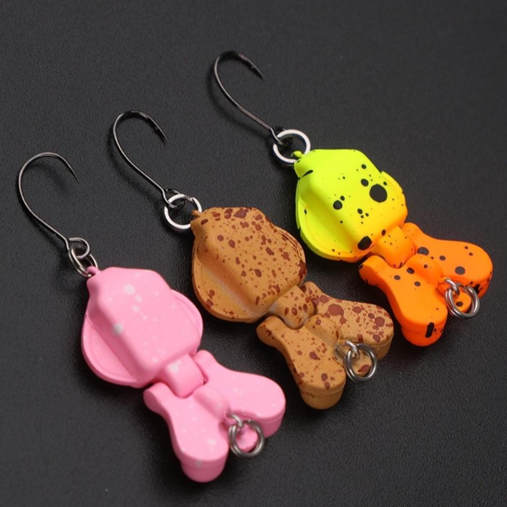 1 шт. Двухсекционная 3D рыболовная приманка 2 г 2,9 см Искусственная приманка Универсальная жесткая приманка для кальмара На открытом воздухе