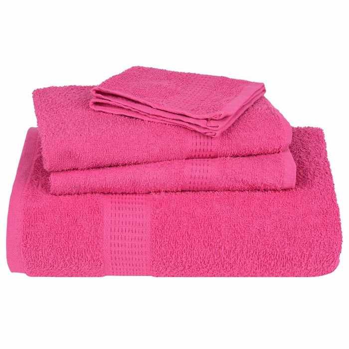 VidaXL Sauna Towels 2 Pcs Pink 80x200 Cm 360 G/m² 100% Cotton 137055