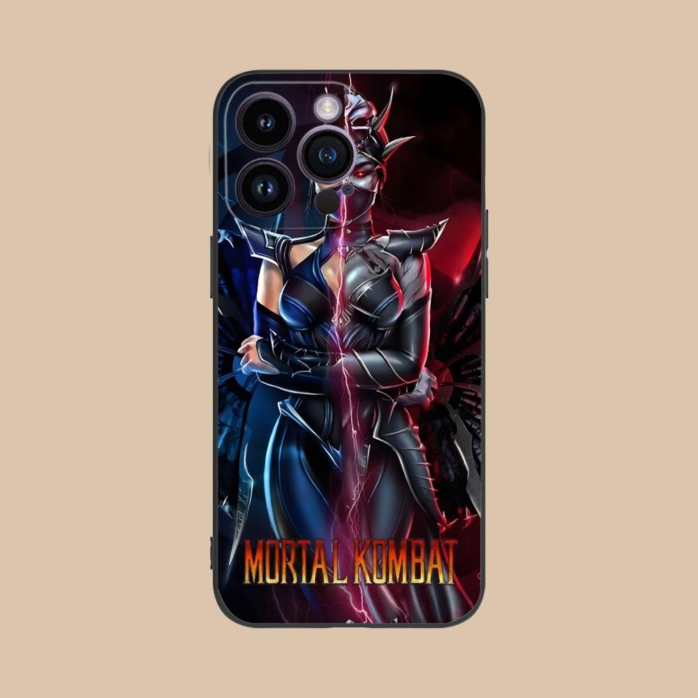 Чехол для мобильного телефона Mortal Kombat Kitana для iPhone 16 15 14 13 12 11 X XR XS 8 7 Pro Max Plus Mini Черный Чехол-Оболочка для Телефона