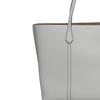 Tory Burch Perry Logo Three Compartment Open Design Pebbled Leather Tote Bag Women tote Feather-Gray 81932-020