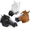 Simulation Horse Head Mask Cosplay Costume Party Funny and Funny Festival Horse Head Mask Headgear NEW