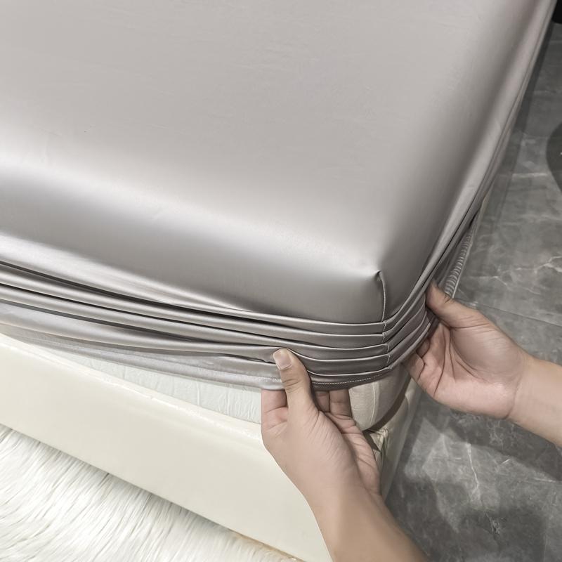 1000TC египетский хлопок роскошный комплект простыней 4/6 шт простыни однотонные плоские простыни с наволочками размер Queen King