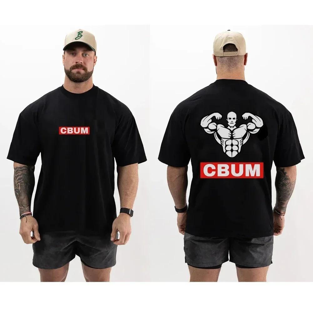 Летние джоггеры, спортивные футболки, футболка CBUM, мужская футболка Thavage, мускулистая, спортивная, повседневная, с круглым вырезом, с коротким рукавом, хлопковая, для бега, бодибилдинга