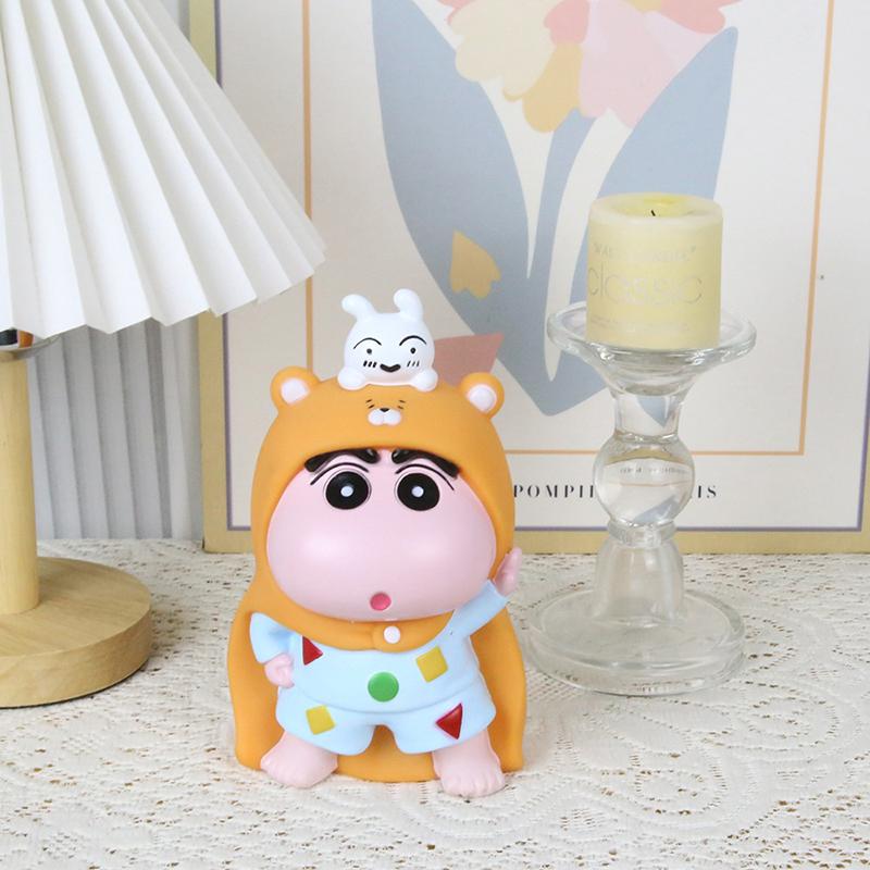 Аниме Crayon Shin-Chan Фигурка Копилка ПВХ Модель Статуэтка Кукла Копилка Декор Стола Подарки Игрушки
