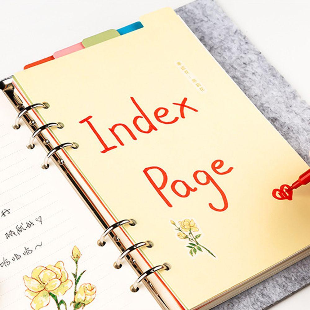 Classified Lables Refill Papers Planner Binder Dividers Index Divider Index Pagination A5 A6 A7
