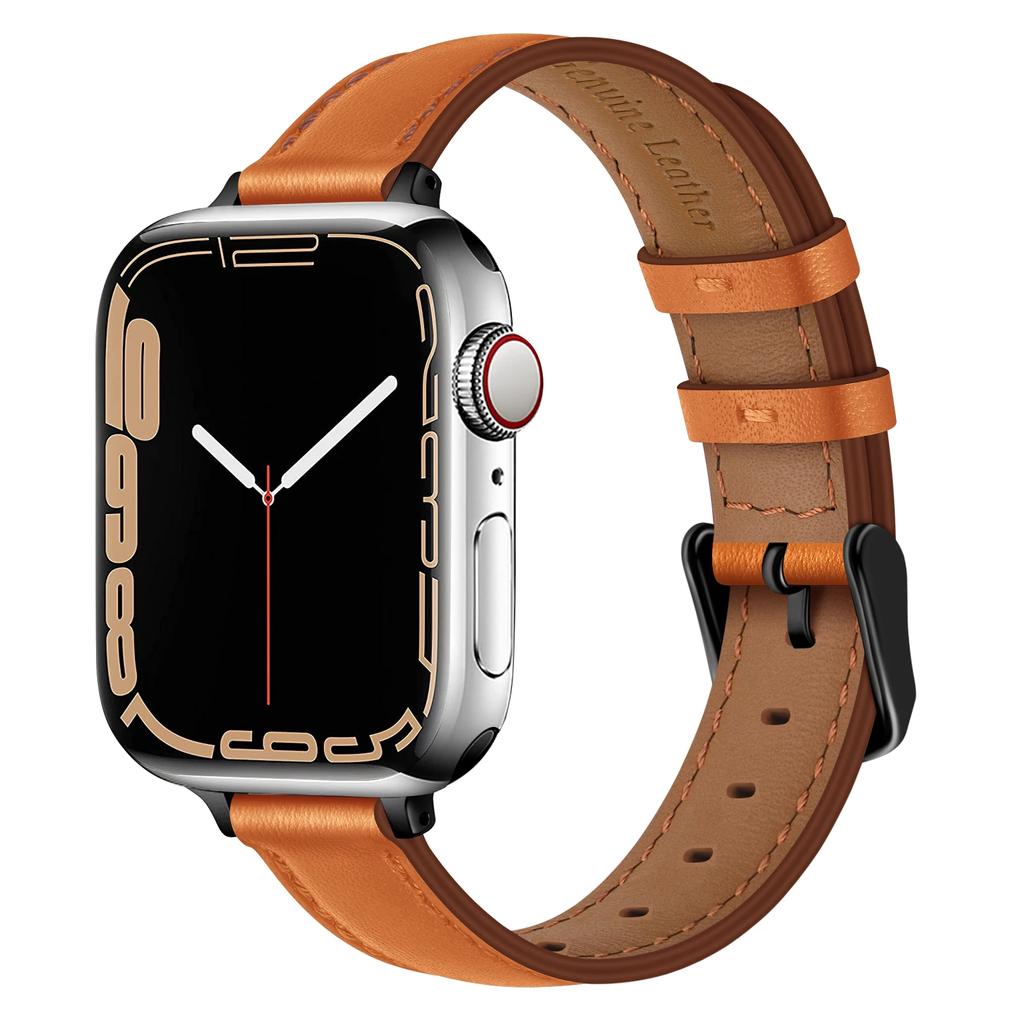 Ремешок из кожи для часов Apple Watch Band 38/40/41MM 42/44/45MM Браслет для iWatch 8 7 3 4 5 6 SE 49mm Smartwatch Аксессуары