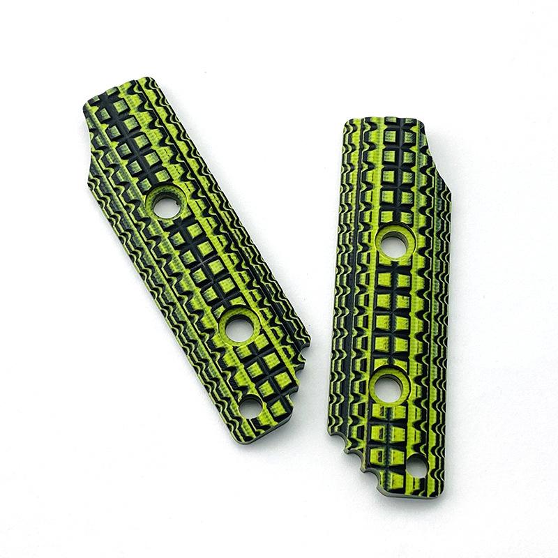 1 Pair 9 Colors G10 Fixed Blade Small Size Frag Grips Scales for Strider SA SA-L DB DB-L PR LD DL EB/DB Knives DIY Make Part